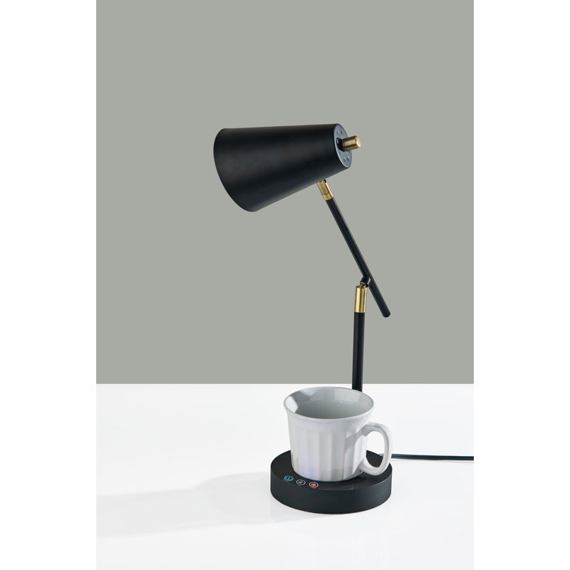 Metal USB Desk Lamp, Black, Black Metal