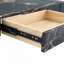 Table basse moderne en verre avec design double couche et rangement spacieux pour les salons contemporains-1058691634