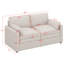 Causeuse rembourrée, canapé surdimensionné Comfy Cloud, canapé à double coussin, canapé moelleux-76509271-76509270-76509269