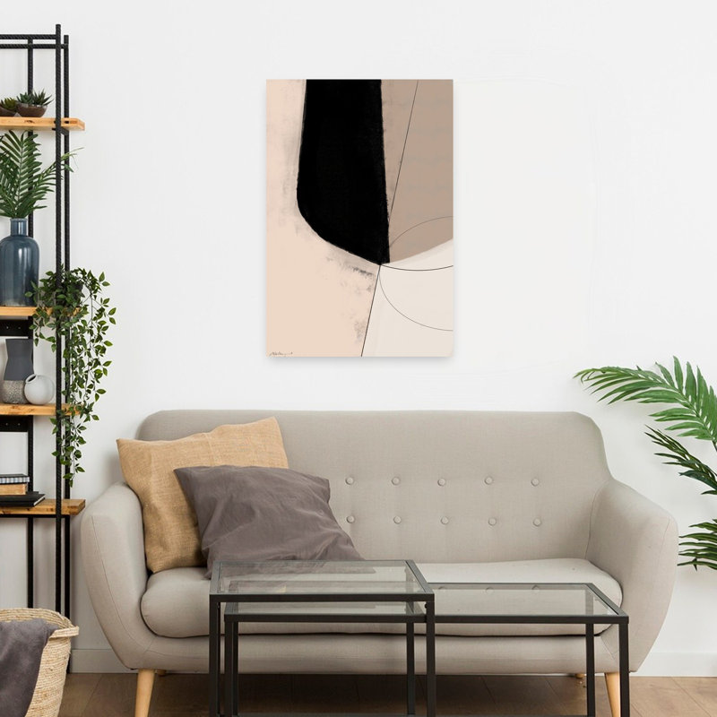 Art contemporain abstrait géométrique, H 24 po x l 16 po