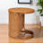 Demetric Large Bohemian Honey Rattan End Table-2093963597
