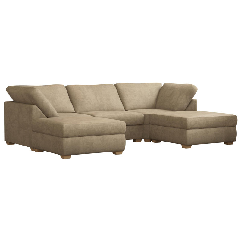 Nestle U Shape, Fixed Back, Dark Mink Polyester