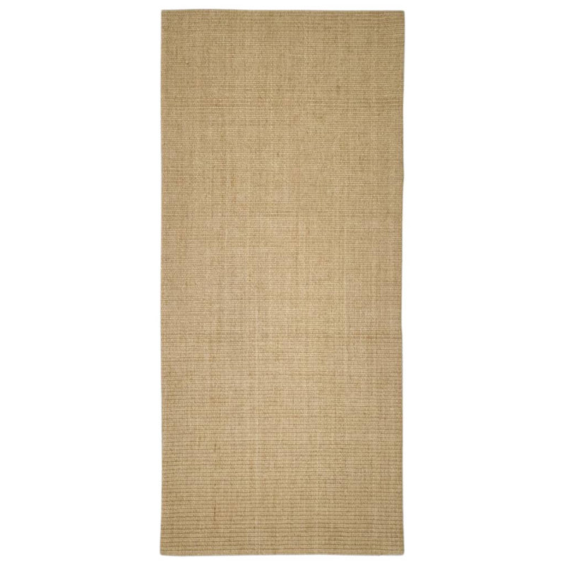 August Grove Rug Natural Sisal Brown, Rectangle 66 x 150cm