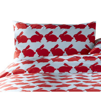 Kissing Rabbits Housewife Pillowcase