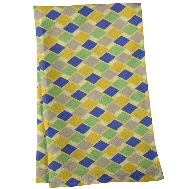 Mcguigan Tea Towel Kitchen Towel, Poly Twill, Yellow/Green