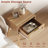15.6"W Nightstand Set of 2, Rattan Drawer & Solid Wood Legs for Bedroom or Living Room-626892846
