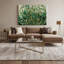 Art mural sur toile vert thym botanique