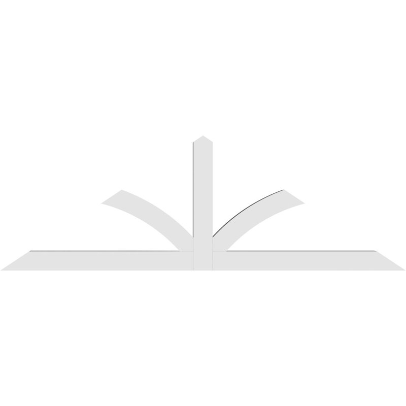 Support pour pignon en PVC de qualité architecturale Richland, H 28 po x l 84 po (pas: 8/12), P 4 po x F 4 po