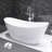66" Double Slipper Freestanding Tub Soaking Acrylic Bathtub