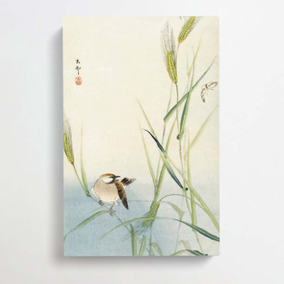 Bird & Butterfly by Ohara Koson - Wrapped Canvas