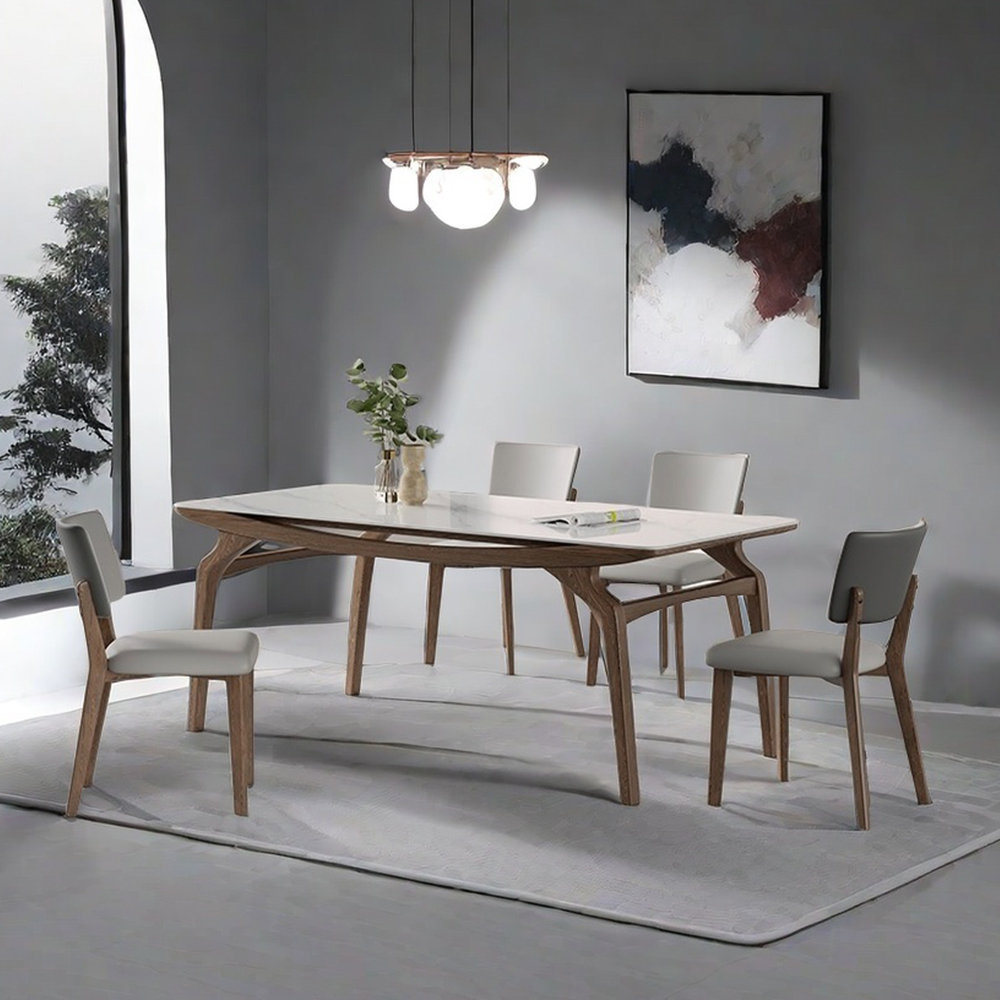 LABAORRY Italian style simple modern dining table sets. Wayfair