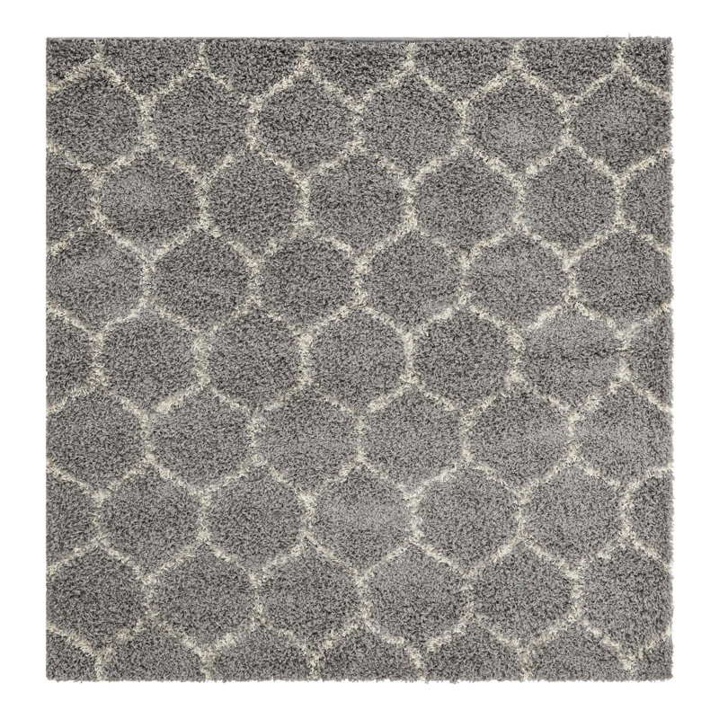 Geometric Indoor Rug, Square 6'