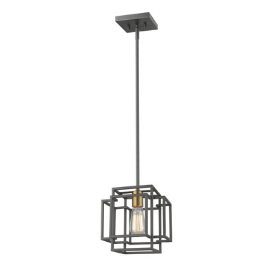 Luminaire suspendu carré à 1 lumière Orona