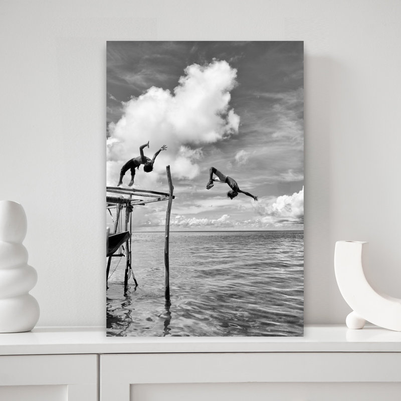 Tumbling Down Abstract Contemporary Wall Art, 18" H x 12" W