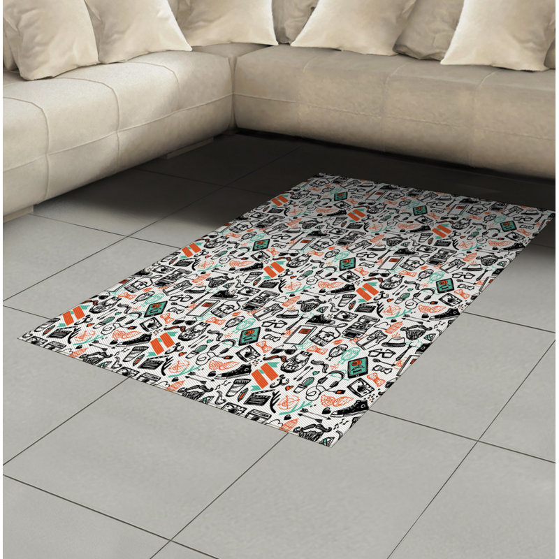 Tapis décoratif Indie High Density, Rectangle— 4 pi x 5 pi 8 po