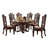 Carlene 6 - Person Pedestal Dining Set-1166589007