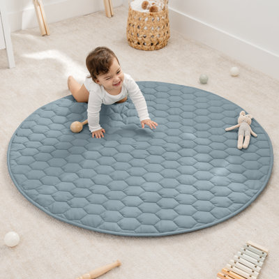 Comfy Cubs Premium Play Mat - Kids & Toddler Play Mat with Non-Slip Bottom - Plush Quilted Top Baby Mat