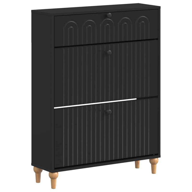 Flip Down Shoe Storage, Black