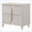 Table de chevet 2 tiroirs Pearl White