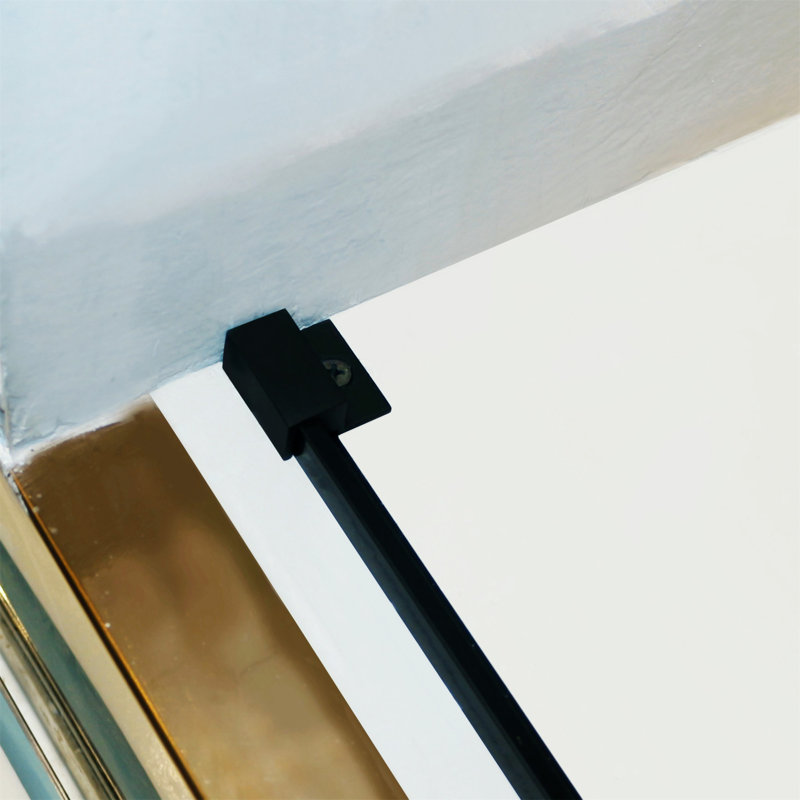 Porte de douche coulissante double sans cadre l 56 à 60 po x H 75 po, Noir