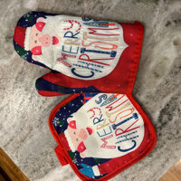 Erliu Christmas Oven Mitts And Pot Holders Set