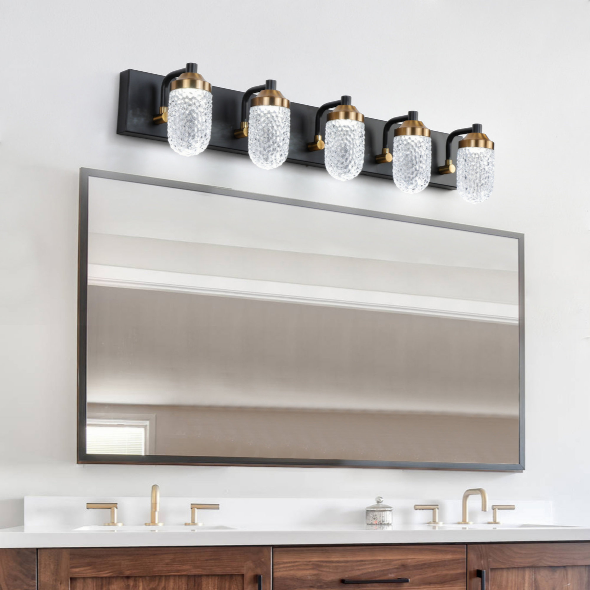 Mercer41 Vanity Lights With 5 LED Bulbs For Bathroom Lighting | Wayfair