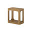 Table d'appoint rectangulaire arrondie avec tablette Zulai-97774261