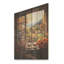 «Brown Farmhouse Window Blooms In Summer II» - Fenêtres de ferme sur impression sur bois-162304664