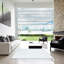 Tapis gris/zone blanche contemporaine-849471166