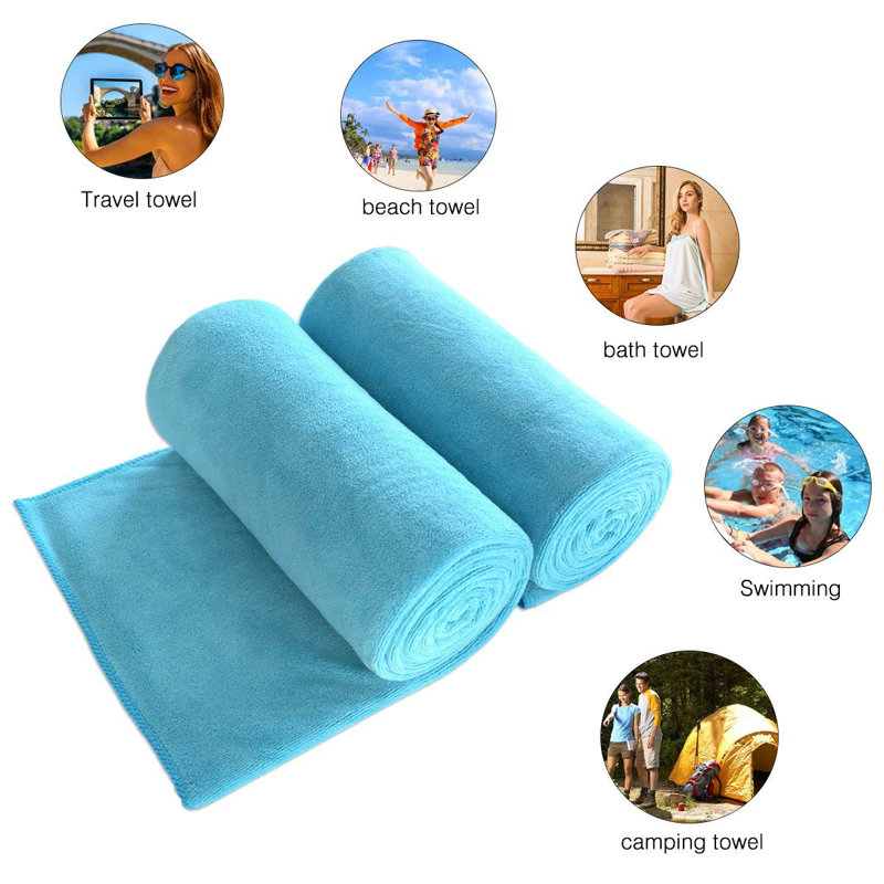 Galligan Midweight Bath Towel, Sky Blue