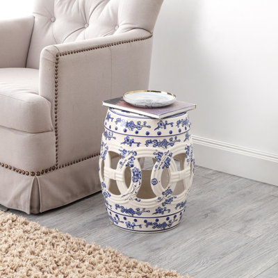 Hymel Ceramic Accent Stool by Darby Home Co