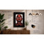 Skull with Clock Eyes Industrial - Framed Print-719839637-719839635