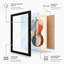 Violin Geometric - Framed Print-665522415-665522411