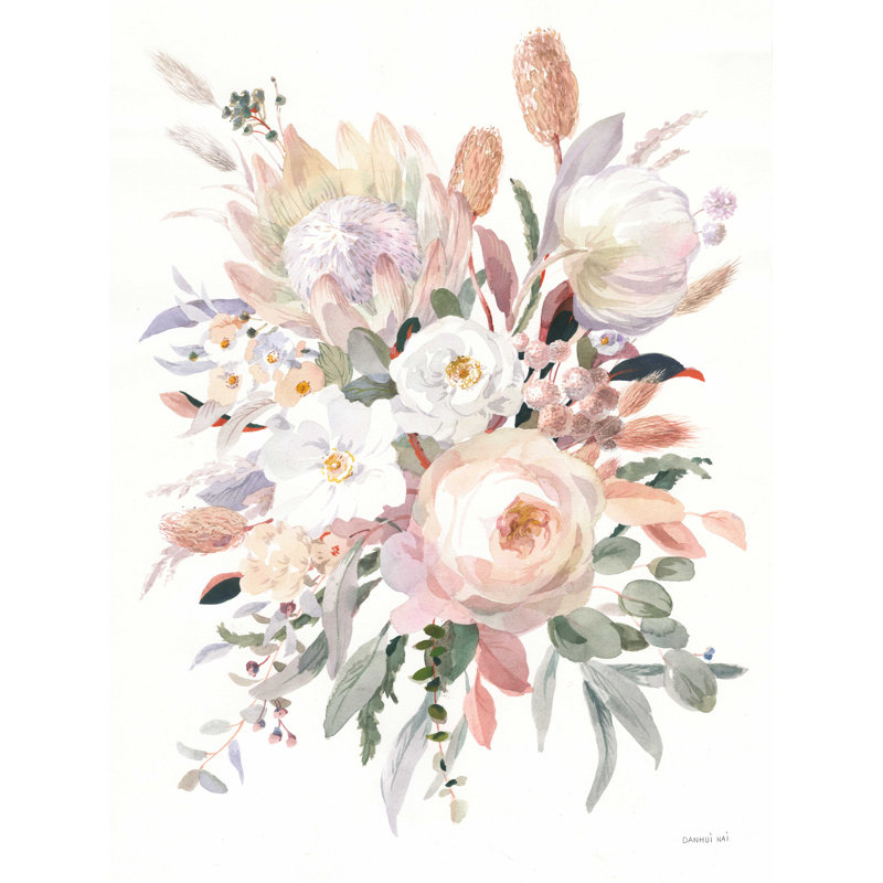 «Subtle Beauty» par Danhui Nai - reproduction d'art sur toile tendue, H 16 po x l 12 po