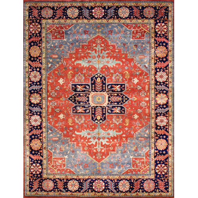 Serapi Hand Knotted Wool Area Rug