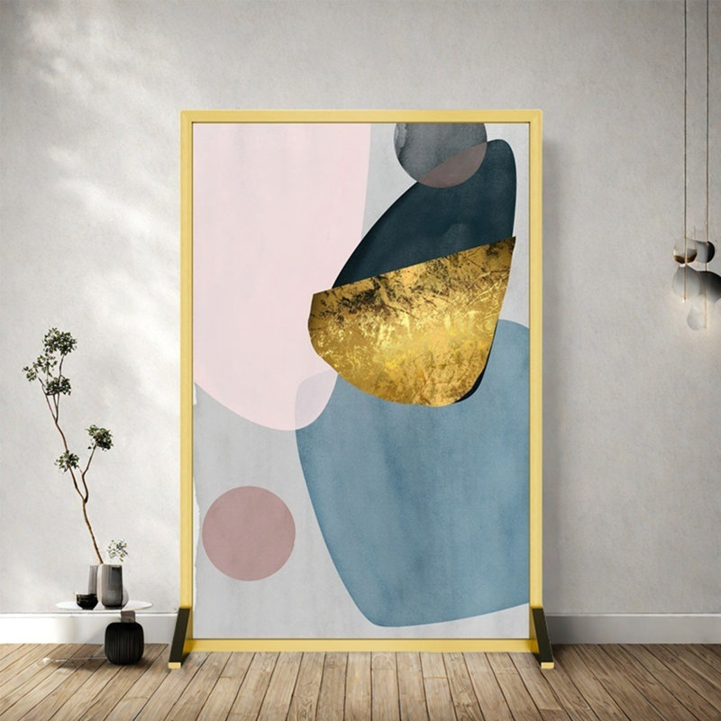 Arabella, Bleu / or / rose, H 70,87 po x l 39,37 po x P 1,57 po