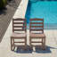 Chaises d'extérieur sans accoudoirs - ensemble de 2 matériaux Hdpe-756242755
