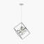 Adamantia 1 - Light Steel Square/Rectangle Pendant