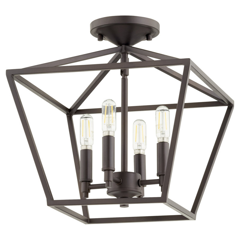 Arletta Semi Flush Mount, Oiled Bronze