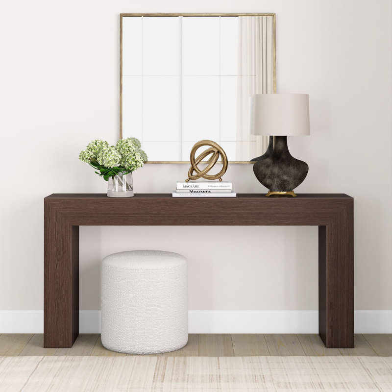 Console Jesleen Grande, Noyer, H 32 po x l 66 po x P 12 po