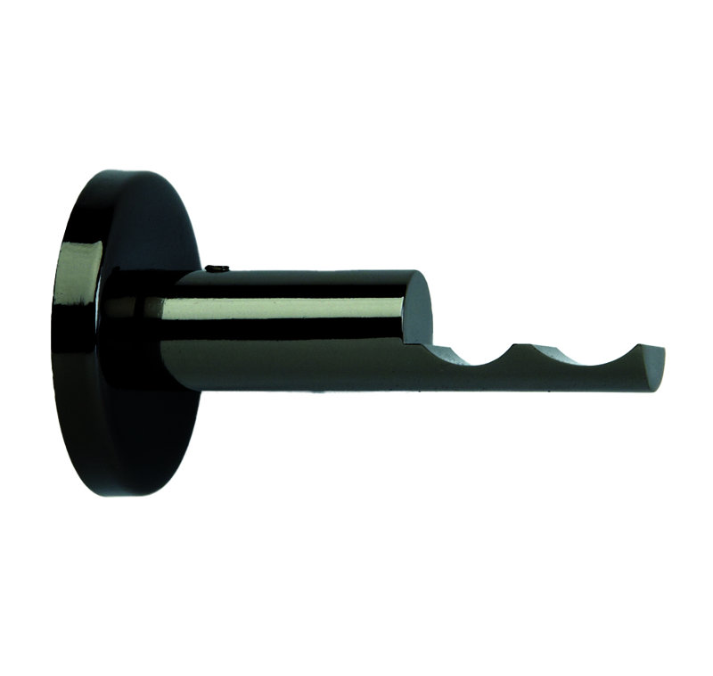 Chalese 6.4cm Bracket, Black Nickel