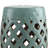 Outsunny 13" X 18" Ceramic Garden Stool With Woven Lattice Design & Glazed Strong Materials Decorative End Table-2007724913
