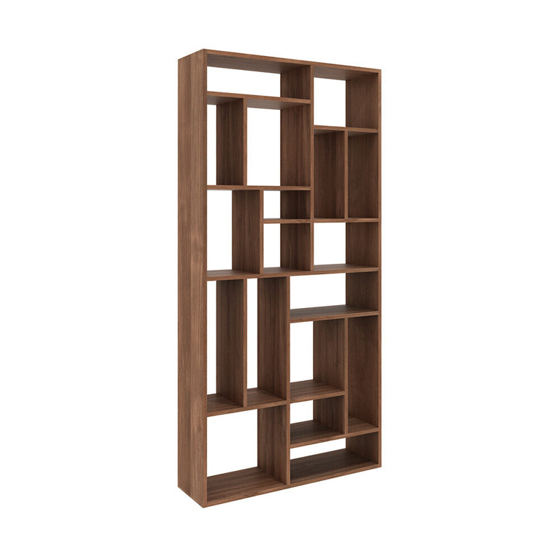 M Solid Wood Geometric Bookcase