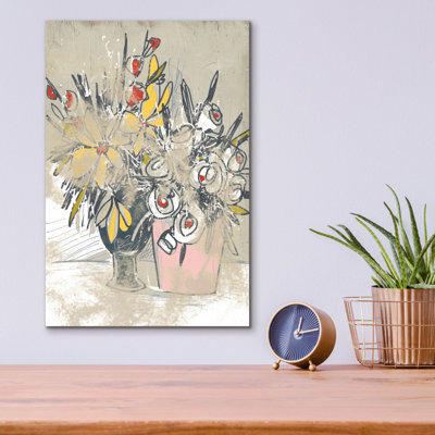 «Pop Plaster Bouquet 1» par June Erica Vess, art mural en verre acrylique, 12 po x 16 po