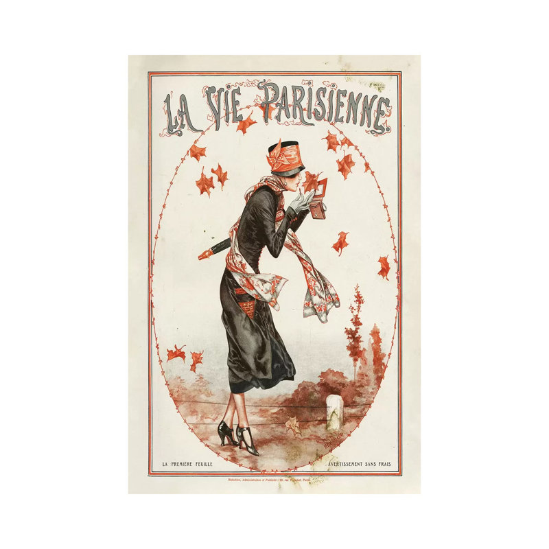 1924 La Vie Parisienne Magazine Cover by Cheri Herouard - No Frame Gallery-Wrapped Canvas Giclée on Canvas