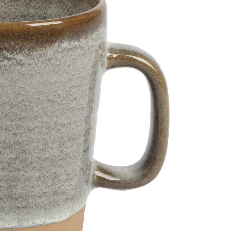 Gibson Elite Earthy Brown Ceramic 17 OZ Mug Set