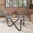Maelana Abstract Coffee Table Triangular Glass Top