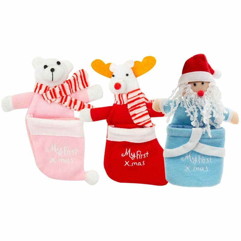 3 Piece Christmas Stocking Set