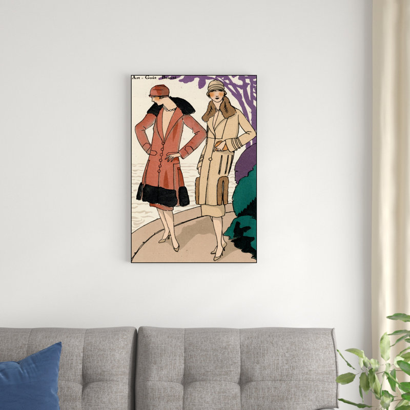 Impression sur toile tendue Vintage Couture, H 30 po x l 20 po x P 1,25 po