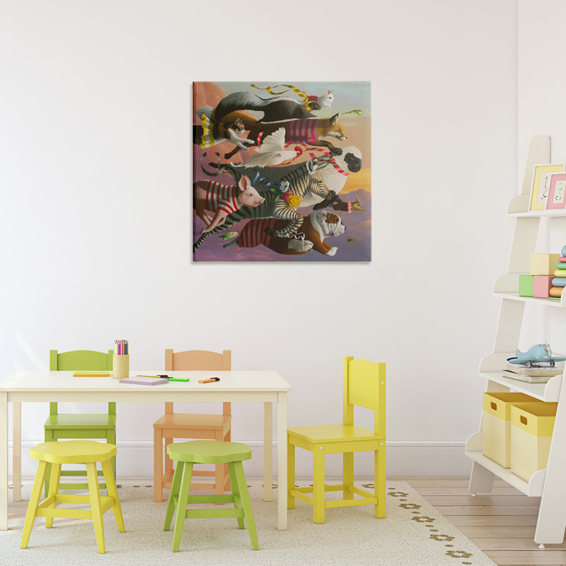 Thick As Thieves Animals Canvas, design by Heather Gauthier